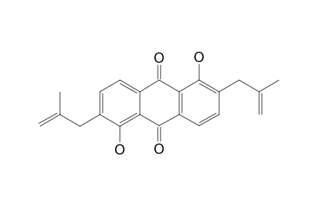 1,5-DIHYDROXY-2,6-BIS-(2'-METHYLPROP-2'-ENYL)-ANTHRAQUINONE