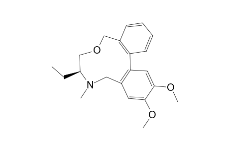 (M,10R)-10-ETHYL-4,5-DIMETHOXY-9-METHYL-12-OXA-9-AZATRICYCLO-[12.4.0.0(2,7)]-OCTADECA-1(14),2,4,6,15,17-HEXAENE