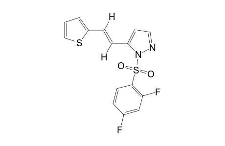 1-[(2,4-difluorophenyl)sulfonyl]-5-[trans-2-(2-thienyl)vinyl]pyrazole