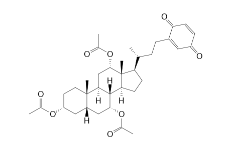 23-(1,4-BENZOQUINOYL)-24-NOR-5-BETA-CHOLANE-3-ALPHA,7-ALPHA,12-ALPHA-TRIYL-TRIACETATE