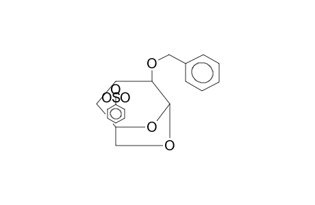 1,6-ANHYDRO-4-DEOXY-2-O-BENZYL-3-O-BENZENESULPHONYL-BETA-D-XYLOHEXOPYRANOSE