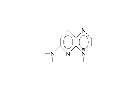 6-Dimethylamino-4-methyl-pyrido(2,3-B)pyrazinium cation