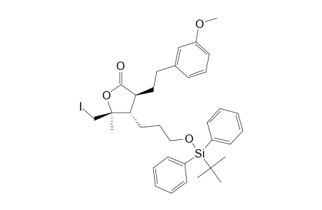 (3S,4S,5S)-4-(3-TERT.-BUTYLDIPHENYLSILYLOXYPROPYL)-5-(IODOMETHYL)-3-(3-METHOXYPHENETHYL)-5-METHYL-2(3H)-FURANONE