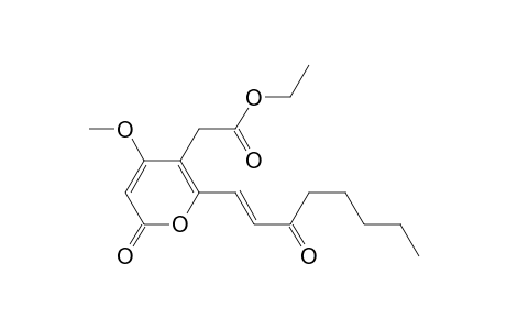 2-[4-methoxy-6-oxo-2-[(E)-3-oxooct-1-enyl]-3-pyranyl]acetic acid ethyl ester