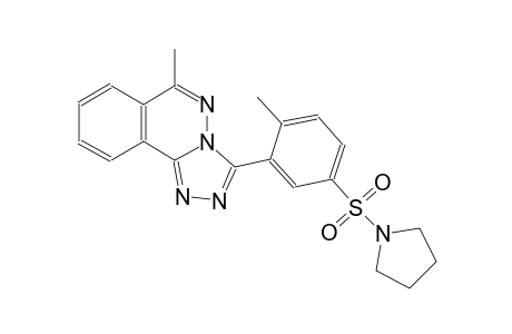 6-methyl-3-[2-methyl-5-(1-pyrrolidinylsulfonyl)phenyl][1,2,4]triazolo[3,4-a]phthalazine