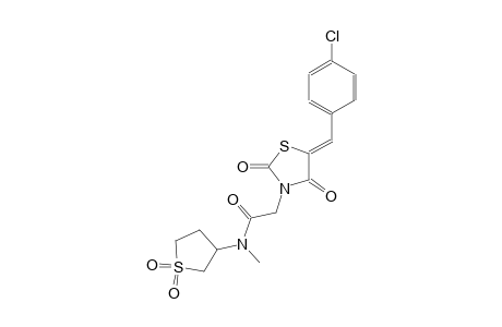 2-[(5Z)-5-(4-chlorobenzylidene)-2,4-dioxo-1,3-thiazolidin-3-yl]-N-(1,1-dioxidotetrahydro-3-thienyl)-N-methylacetamide