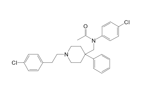 4-Chlorophenyl-N-[1-[2-(4-chlorophenyl)-ethyl]-4-phenylpiperidin-4-yl-methyl]-acetamide