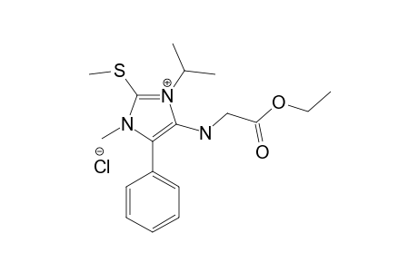 4-([(ETHOXYCARBONYL)-METHYL]-AMINO)-1-METHYL-2-(METHYLTHIO)-5-PHENYL-3-ISOPROPYL-IMIDAZOLIUM-CHLORIDE