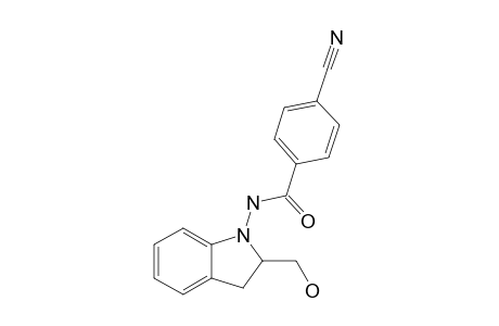 1-(4-Cyanobenzoylamino)-2-hydroxymethylindoline