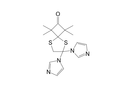 1,1,3,3-Tetramethyl-6,6-di(1H-imidazol-1'-yl)-5,8-dithiaspiro[3.4]octan-2-one