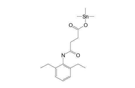 TRIMETHYLTIN-(IV)-[3-[(2',6'-DIETHYLPHENYLAMIDO)]-PROPANOATE]