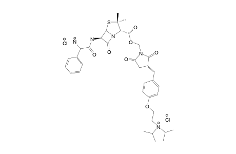 AMPICILLIN-[4-(2-DIISOPROPYLAMINOETHOXY)-BENZYLIDENE]-SUCCINIMIDOMETHYLESTER-HYDROCHLORIDE