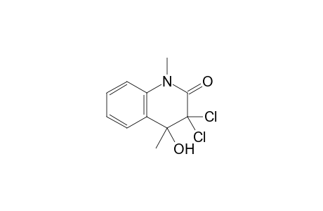 3,3-bis(chloranyl)-1,4-dimethyl-4-oxidanyl-quinolin-2-one