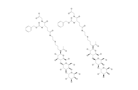 #17;[N-(1)-(BENZYLOXYCARBONYL)-N-(4)-[N-ACETYL-N-[3-THIO-(2-ACETAMIDOETHYL)]-PROPYL-[(ALPHA-D-GALACTOPYRANOSYL)-(1->3)-(BETA-D-GALACTOPYRANOSYLAMINE)-(1->4)-BE