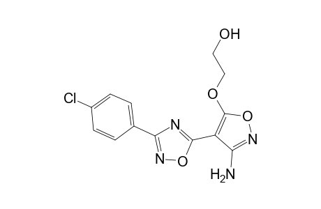 3-(4'-Chlorophenyl)-5-[5'-(hydroxyethoxy)-3'-aminoisoxazol-4'-yl]-1,2,4-oxadiazole