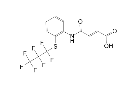 2-butenoic acid, 4-[[2-[(1,1,2,2,3,3,3-heptafluoropropyl)thio]phenyl]amino]-4-oxo-, (2E)-