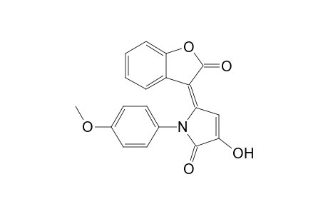 (E)-3-Hydroxy-5-(2-oxo-2,3-dihydrobenzofuran-3-ylidene)-1-(4-methoxyphenyl)-2,5-dihydropyrrol-2-one