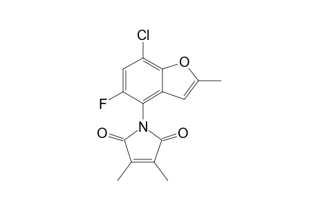 2-Methyl-4-(3,4-dimethyl-2,5-dioxopyrrol-1-yl)-5-fluoro-7-chlorobenzo[b]furan