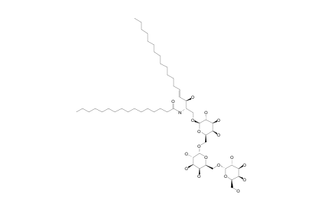 N-HEXADECANOYL-1-O-[ALPHA-D-GALACTOPYRANOSYL-(1->6)-ALPHA-D-GALACTOPYRANOSYL-(1->6)-BETA-D-GALACTOPYRANOSYL]-(4E)-OCTADECASPHINGENINE