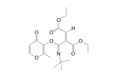 Diethyl 2-((tert-butylimino)(2-methyl-4-oxo-4H-pyran-3-yloxy) methyl)fumarate