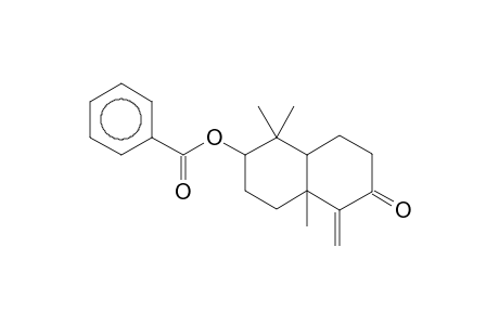 Benzoic acid, 5-methylene-1,1,4a-trimethyldecalin-6-on-2-yl ester (8a.beta.)