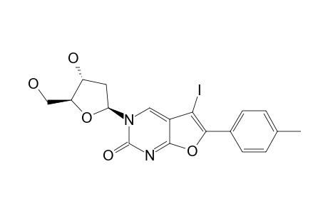 3-(2'-DEOXY-BETA-D-RIBOFURANOSYL)-5-IODO-6-(4-METHYLPHENYL)-2,3-DIHYDROFURO-[2,3-D]-PYRIMIDIN-2-ONE