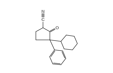 3-cyclohexyl-2-oxo-3-phenylcyclopentanecarbonitrile