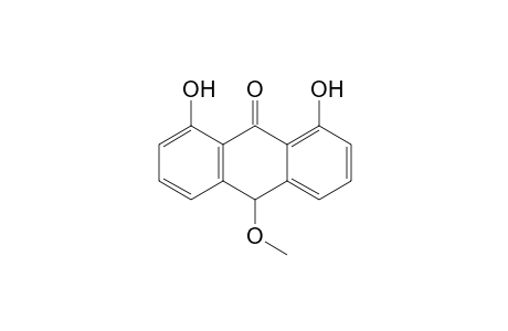 1,8-Dihydroxy-10-methoxy-10H-anthracen-9-one