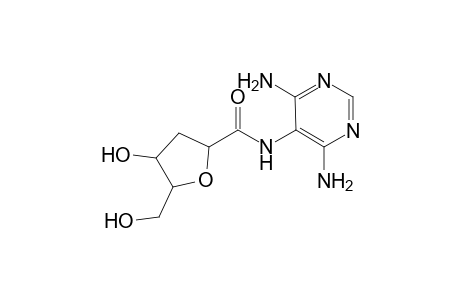 2,5-anhydro-3-deoxy-N-(4',6'-diaminopyrimidin-5'-yl)-dxylo-hexonamide