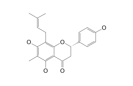 4',5,7-TRIHYDROXY-6-METHYL-8-(3-METHYL-[2-BUTENYL])-FLAVANONE