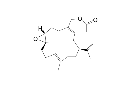 KNIGHTOL_ACETATE;(-)-(1-S,7-R,8-R,3-E,11-E)-7,8-EPOXYCEMBRA-3,11,15-(17)-TRIEN-18-OL-ACETATE