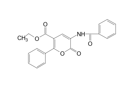 3-BENZAMIDO-2-OXO-6-PHENYL-2H-PYRAN-5-CARBOXYLIC ACID, ETHYL ESTER