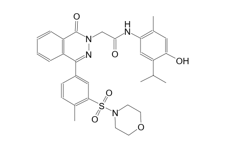 2-phthalazineacetamide, 1,2-dihydro-N-[4-hydroxy-2-methyl-5-(1-methylethyl)phenyl]-4-[4-methyl-3-(4-morpholinylsulfonyl)phenyl]-1-oxo-