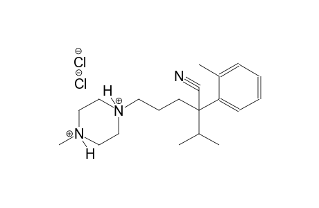 1-[4-cyano-5-methyl-4-(2-methylphenyl)hexyl]-4-methylpiperazinediium dichloride