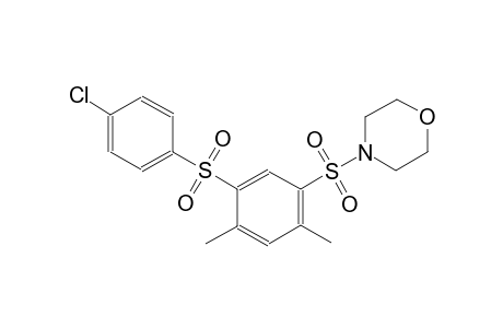 morpholine, 4-[[5-[(4-chlorophenyl)sulfonyl]-2,4-dimethylphenyl]sulfonyl]-