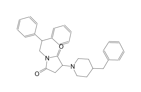 1-(2,2-diphenylethyl)-3-[4-(phenylmethyl)-1-piperidinyl]pyrrolidine-2,5-dione