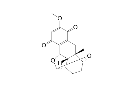 REL-8-ALPHA,11-ALPHA;10-ALPHA,11-ALPHA-DIEPOXY-2-METHOXY-8A-BETA-METHYL-5,6,7,8,8A,9,10,10A-OCTAHYDRO-1,4-ANTHRACENDIONE