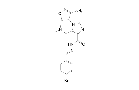 1-(4-amino-1,2,5-oxadiazol-3-yl)-N'-[(E)-(4-bromophenyl)methylidene]-5-[(dimethylamino)methyl]-1H-1,2,3-triazole-4-carbohydrazide