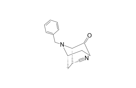 8-Benzyl-2-oxo-8-azabicyclo[3.2.1]octane-7-endo-carbonitrile