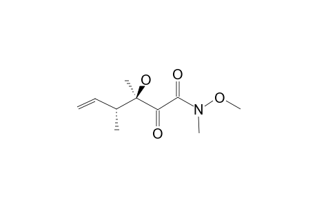 (3R*,4R*)-3-HYDROXY-N-METHOXY-N,3,4-TRIMETHYL-2-OXO-HEX-5-ENAMIDE