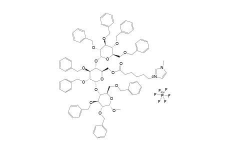 #18;[6-[2,3,4,6-TETRA-O-BENZYL-ALPHA-D-GLUCOPYRANOSYL-(1->4)-2,3-DI-O-BENZYL-ALPHA-D-GLUCOPYRANOSYL-(1->4)-2,3,6-TRI-O-BENZYL-1-METHOXY-ALPHA-D-GLUCOPYRANOS-6-