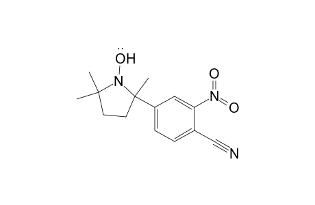 1-Pyrrolidinyloxy, 2-(4-cyano-3-nitrophenyl)-2,5,5-trimethyl-