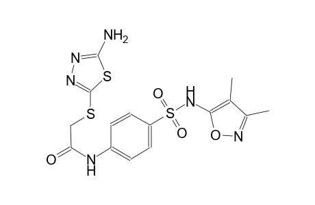 acetamide, 2-[(5-amino-1,3,4-thiadiazol-2-yl)thio]-N-[4-[[(3,4-dimethyl-5-isoxazolyl)amino]sulfonyl]phenyl]-