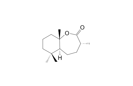 (3R,5aS,9aS)-3,6,6,9a-tetramethyl-4,5,5a,7,8,9-hexahydro-3H-benzo[f]oxepin-2-one