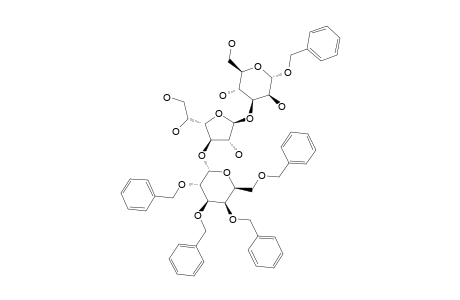 BENZYL-2,3,4,6-TETRA-O-BENZYL-ALPHA-D-GALACTOPYRANOSYL-(1->3)-BETA-D-GALACTOFURANOSYL-(1->3)-ALPHA-D-MANNOPYRANOSIDE