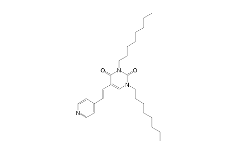 1,3-DIOCTYL-5-[(E)-2-(4-PYRIDINYL)-ETHENYL]-URACIL