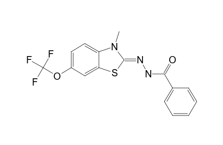 BENZOIC_ACID_(6-TRIFLUOROMETHOXY-3-METHYL-3-H-BENZOTHIAZOL-2-YLIDENE)-HYDRAZIDE