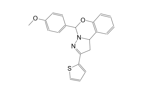 5-(4-methoxyphenyl)-2-(2-thienyl)-1,10b-dihydropyrazolo[1,5-c][1,3]benzoxazine