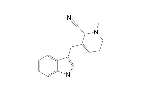 2-CYANO-1-METHYL-3-(3-INDOLYLMETHYL)-1,2,5,6-TETRAHYDROPYRIDINE