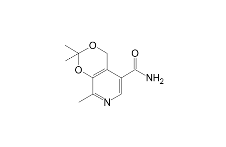 2,2,8-trimethyl-4H-m-dioxino[4,5-c]pyridine-5-carboxamide